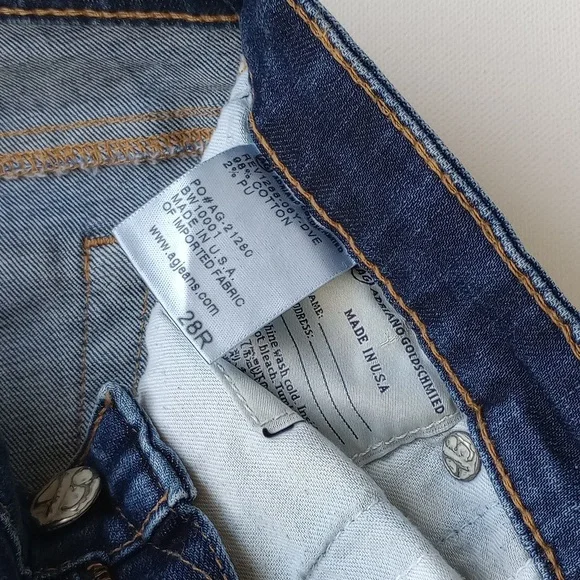 AG The Legging Ankle Super Skinny Low Rise Jean Med Wash Size 28 Y2K Low Waist - Picture 10 of 13